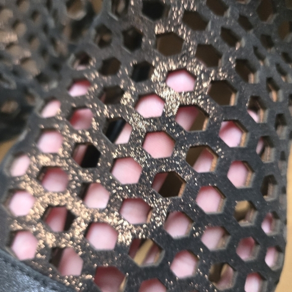 Bueno Mesh Peep Toe Sandals - Picture 5 of 9